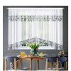 Záclona LG 443 s šedo-bílou krajkou 400x160 cm