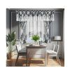 Sada záclon se závěsem BT672 šedá, 400x150 cm