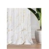 Sametový závěs na pásce L 786 bílý/zlatý, 140x250 cm (cena za 1 kus)