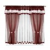 37 Voálová kusová záclona s závěsem Alena hnědá 400x150 cm
