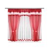 37 Voálová kusová záclona s závěsem Alena červená 400x150 cm