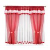 37 Voálová kusová záclona s závěsem Alena červená 400x150 cm