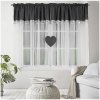 Hotové záclony - Srdíčka tmavě šedá 400x145 cm