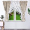 236 2komplet welurowych zaslon cappuccino z firana 400x160cm luis