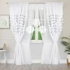 Sada závěsů se záclonami LILA -bílá/bílá - 400x250 cm