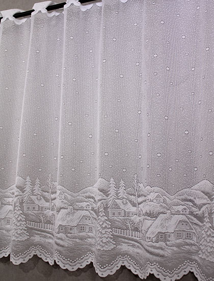 Bytovyshop Vitrážková záclona Zimní krajina