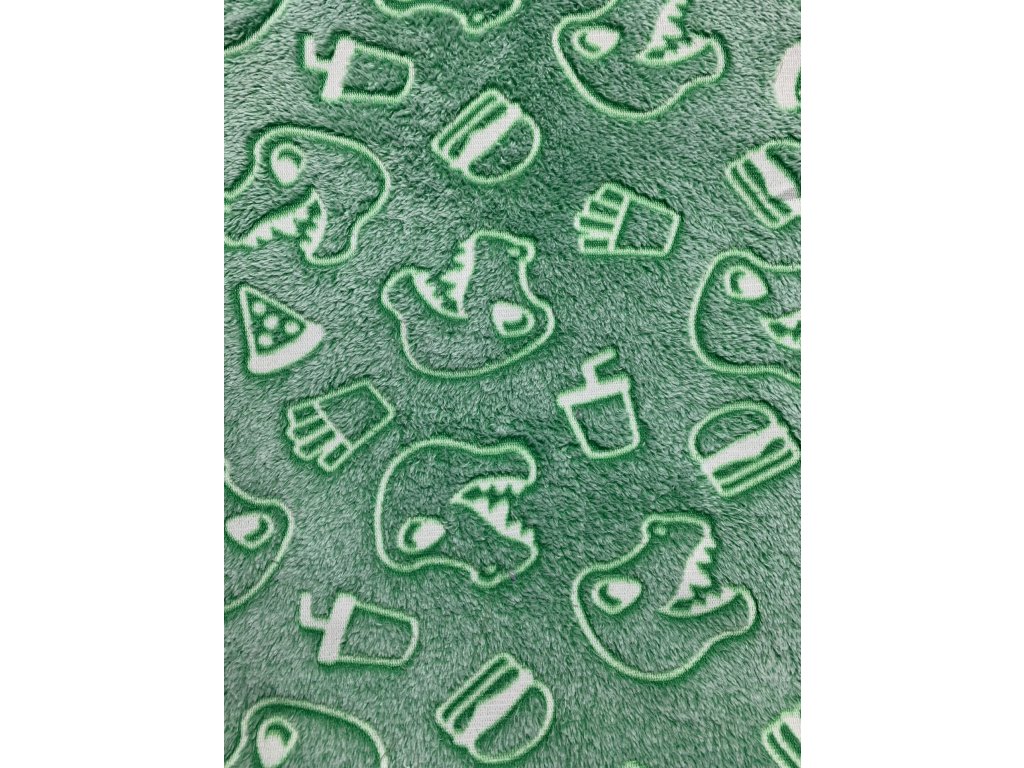 bytovyshop Svítící deka mikroplyš zelená 150x200