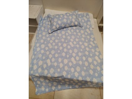 POVLEČENÍ OBLAČKY MODRÉ