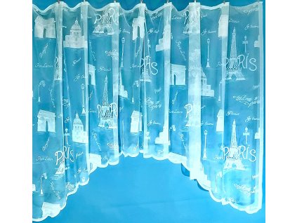 Hotová oblouková záclona Pařiž