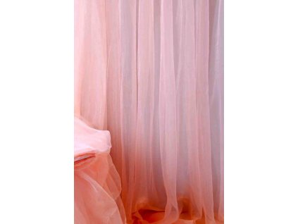 Organza meruňková  VÝŠKA 280cm