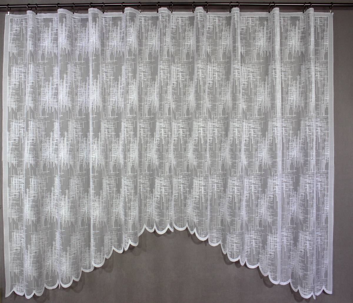 K&Nikatex Hotová oblouková záclona ANASTÁZIE Velikost: 430x160 cm