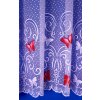 Záclona s barevným vzorem motýlků 140x300cm