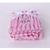 Dětská deka z mikrovlákna ružová   80x100
