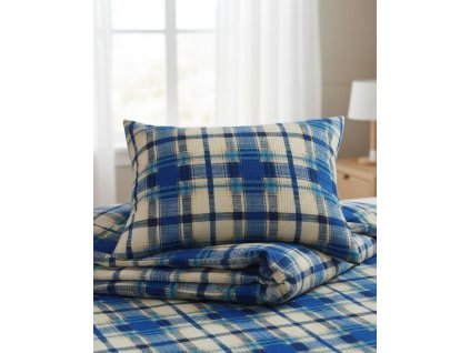 Krepové povlečení Tartan