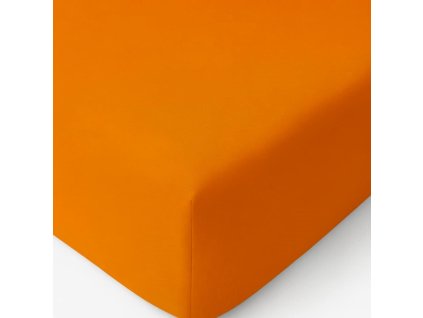 Jersey napínací prostěradlo - Oranžová
