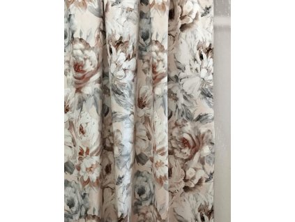 Dekorační látka Stíny růží béžové