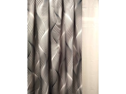 Dekorační látka Vlny šedé