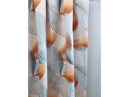 Dekorační látka Linie oranžová