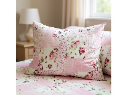 Bavlněné povlečení Patchwork Růže