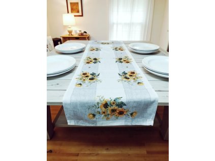 Ubrus běhoun na stůl Slunečnice