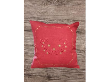 Jednobarevný vánoční povlak