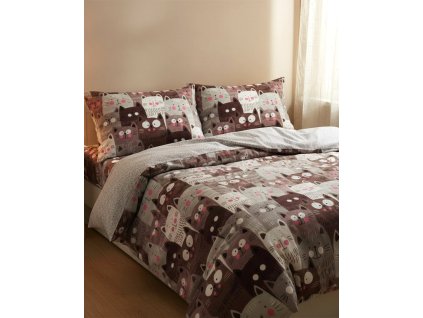 Mikroflanelové povlečení Kočičky