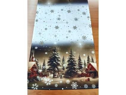 Jednobarevný vánoční povlak