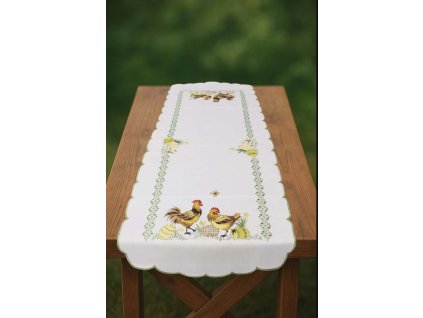 běhoun na stůl Slepičky