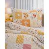 Krepové povlečení Patchwork oranžový