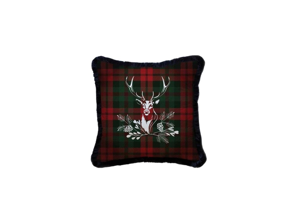Zamatový vankúš Deer