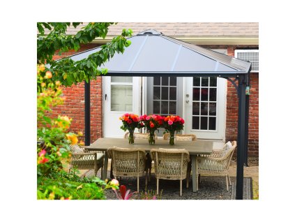 ZÁHRADNÝ HLINÍKOVÝ ALTÁNOK PALRAM - CANOPIA PALERMO 3600