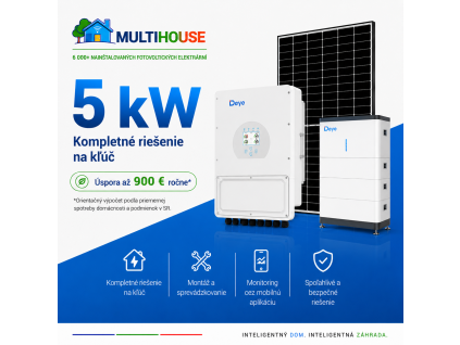 Fotovoltická elektráreň Deye 5kW
