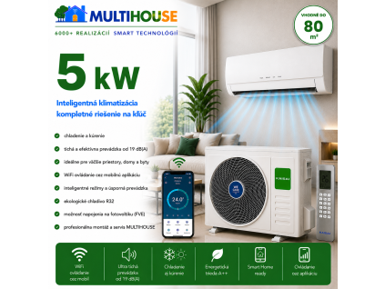 Komplet MULTIHOUSE 5 kW – Inteligentná klimatizácia pre moderné bývanie