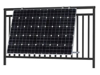 Balkónová konštrukcia s dvojitým nastavením pre montáž solárnych panelov 10°-30° (TYP2a)