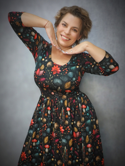 BeDarcy´s MIDI šaty - vůně svátků