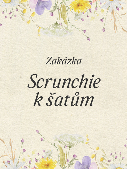 Zakázka - Scrunchie k vybraným šatům