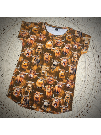 JustWow tričko - šílené krávy