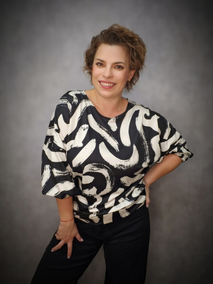 II. jakost - JustVelvet - černobéžové šmouhy