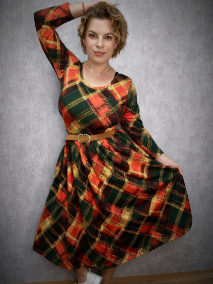 BeDarcy´s šaty - kárované