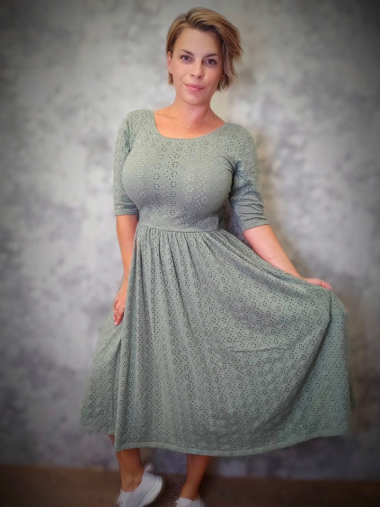 BeDarcy´s šaty - khaiki - madeira