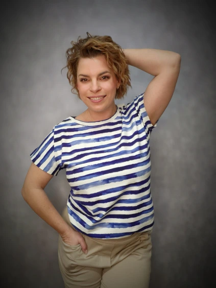 JustWow tričko - pruhované