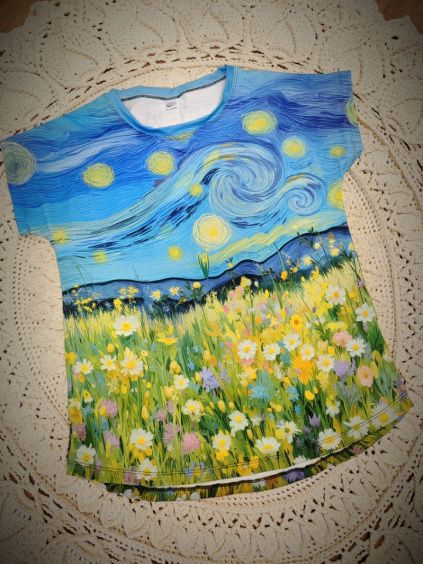JustWow tričko - VanGoghova zahrada