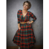 Šaty BeDiva prodloužené - skotská kostka