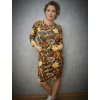 Šaty BeFree - hnědozlatý vzor