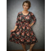 BeChic šaty - tlumené květy