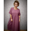 Mušelínové šaty - mauve