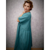 Mušelínové šaty - mořská zelená