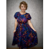 BeDarcy´s šaty - kvítečky na modré