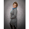 Mikinové šaty Natálie - šedá