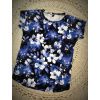 JustWow tričko - modrobílé květy